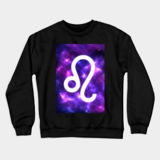 Leo Zodiac Sign Stars Night Crewneck Sweatshirt